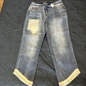 Denim Boho Jeans